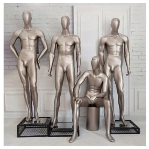 Fashion Style Golden Mannequin Men Full Body Manikin On Sale