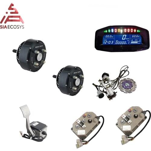 QS Motor 2000W 205 V3 Type 60v 60kph BLDC Brushless Hub Motor E-Car Motor Single Shaft Hub Motor for Electric Car and Golf Car