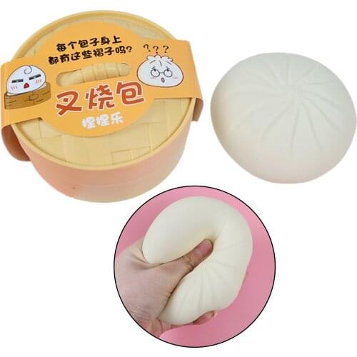 Simulation Steamed Buns Pressure Stress Relief Decompression Toys Set