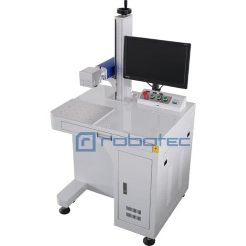 30W desktop fiber laser marking machine metal engraver machine phone case marking for sale