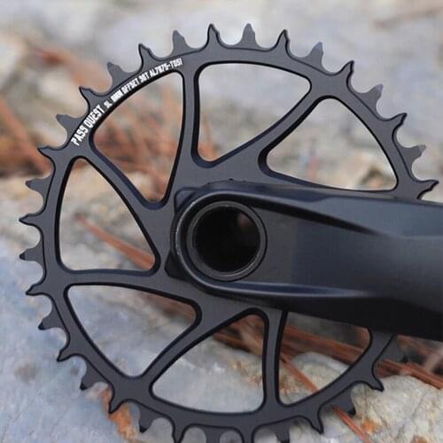 NEW Bike Chain Wheel Pass Quesr Gxp Gear 0mm Offset 30-42T Round Narrow Wide Chainring Crankset Mtb Mountain Bicycle