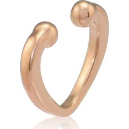 Open Heart Ear Cuff 100% 925 Sterling-Silver-Jewelry Free Shipping