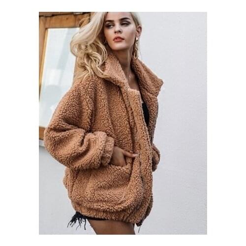 Big size large size New Oversize faux Lamb Fur Coat Women Fur Winter imitation Wool Sheep Fur Long Coats Jacket