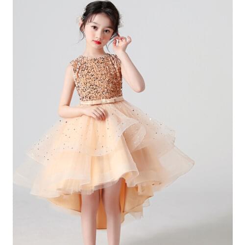 Baby girl dress for Girls autumn and winter long sleeve embroidered tuxedo flower girls formal party bow tutu cake dress