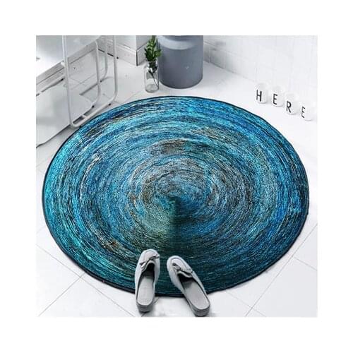 Solid Color Starry Round Carpet Thickened Nnon-slip Living Room Mat