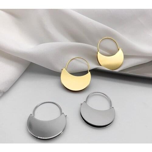 2021 New Fashion Basket Bag High Quality Hoop Earrings for Women Gold Color Unusual Style Drop Earrings Fashion Party Jewelry