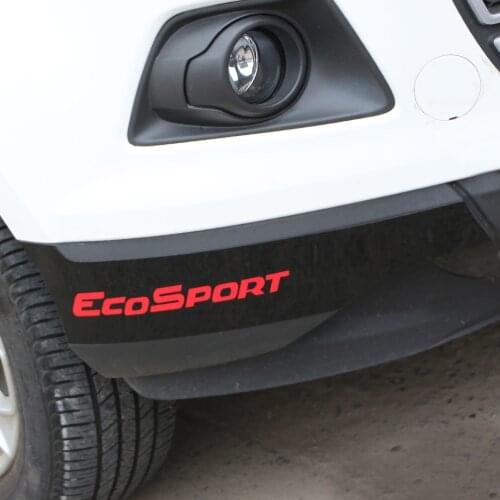2Pcs/Set Car Front Bumper Corner Protection Strips Cover Sticker for Ford Ecosport 2012 2013 - 2016 Accessories