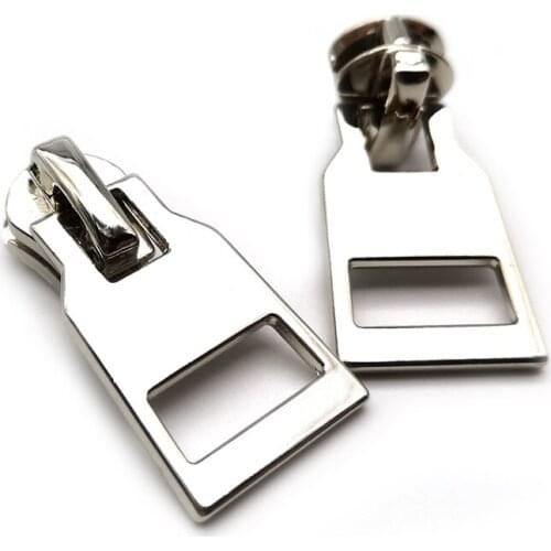 20 PCS/LOT,Trendy No.5 Zipper Slider for Metal Zip Only Silver Color Puller Clothes Accessories