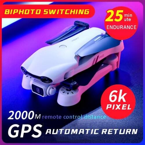 2021 New F10 Drone Gps 4k 5g Wifi Live Video Fpv Quadrotor 25 Minutes Rc Distance 2000m Drone Hd Wide-angle Dual Cameras