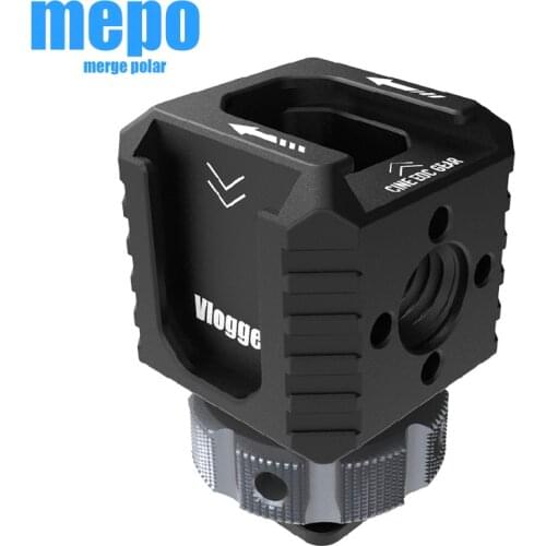 Four Damping Head Extension Port Connect Microphone On Camera Mount Hot Shoe Base Set Adapter For Video Light 1/4'' Screw 3/8