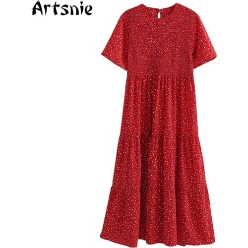 Artsnie Summer Short Sleeve Dresses