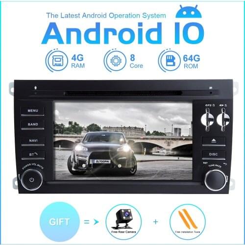 ZLTOOPAI Car Multimedia Player 2 Din Android 10 For Porsche Cayenne Car GPS Radio Stereo DVD Player 8 Core ROM 64GB