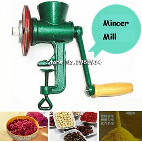 Free Shipping New Chili Soybean Grain Rice Mill Wheat Corn Flour Hand Crank Oats Flour Mill grinding miller Pulverizer 3