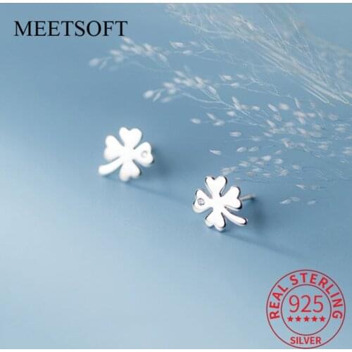 PONYKISS Trendy 925 Sterling Silver Leaf Zircon Minimlist Plant Stud Earrings for woman Party Fine Jewelry Delicate Accessory