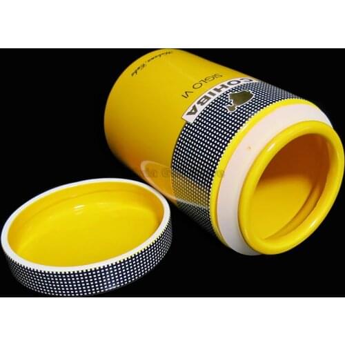 COHIBA Fine Porcelain 5-10 Fingers Cigar Tube Siglo VI Extra Jar Humidor Box Cigar Cigarette Humidor Tobacco Storage Holder