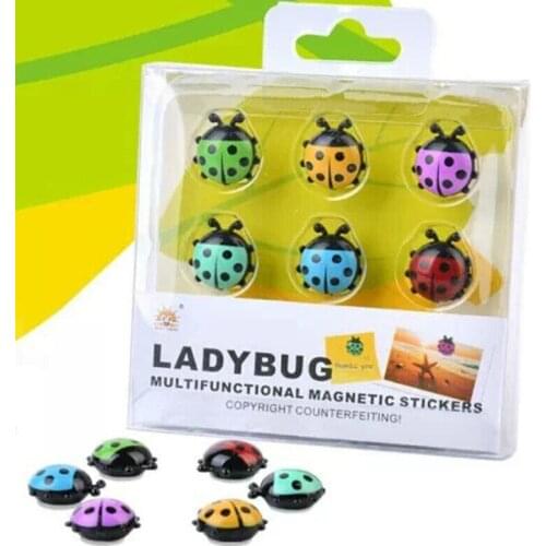 Multifunctional Ladybug Magnetic Stickers White Board Paste Fridge Magnet