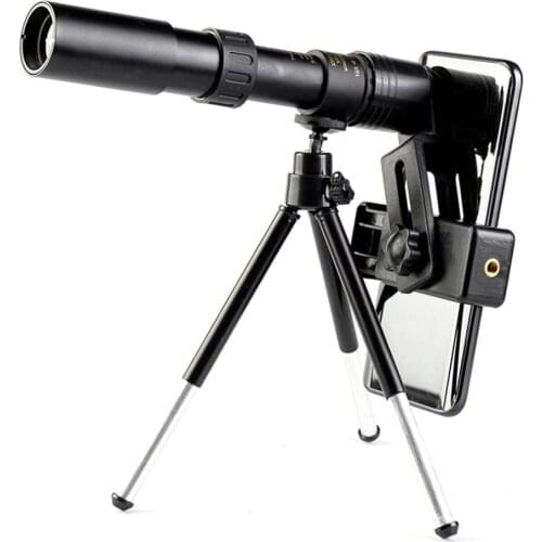 PF-003 10-300x40 Monocular Telescope Compact Retractable Zoom Waterproof Bak4 Professional HD ED Glass With Tripod Phone Clip