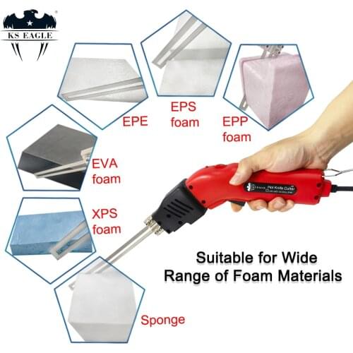 Heat Knife Foam Cutter Air Cooled Pro Electric Hot Knife Continuous Use Styrofoam Cutting Tool Kit with Blades & Accessories