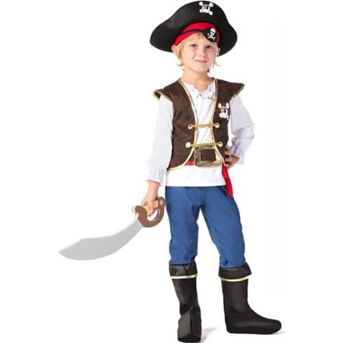 Boys Pirate Costume for Kids Deluxe Costume Set