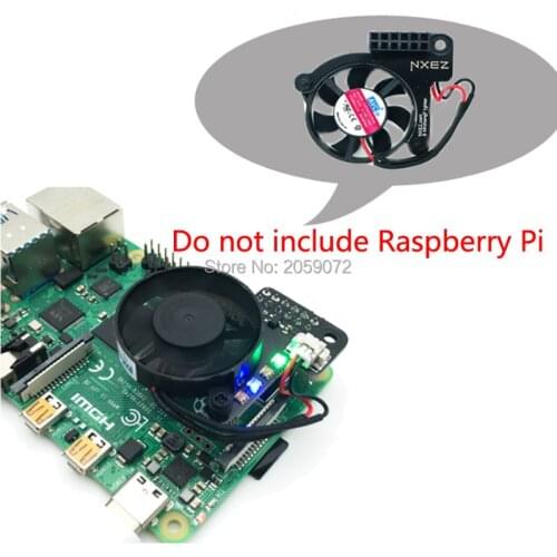 Raspberry Pi Variable-Frequency-Fan, for Raspberry Pi 4B/3B+/3B/3A+/2B/Zero W