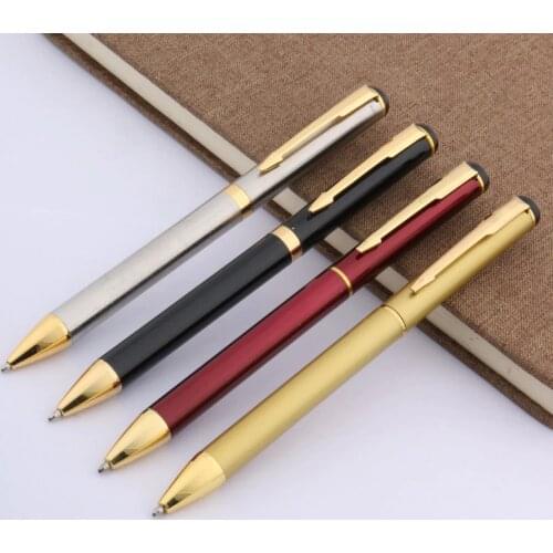 Luxury 801 Stainless steel Arrow Writing Ballpoint Pen student pen Gold ball point pen Stationery Student Office school supplies