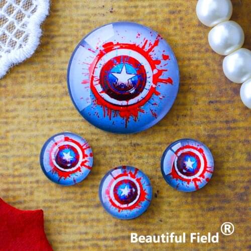 12mm 25mm 14mm 16mm 18mm 20mm Photo Glass Cabochons Round Cameo Set Handmade Settings Stone Hero BZI643