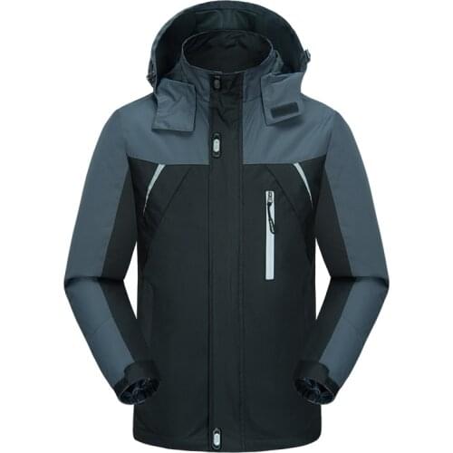 Outdoor Men Hoodie Waterproof Windproof Jacket Coat Hiking Autumn Ski Sport For Outdoor Mountain Skiing Male Outwear