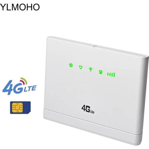 YLMOHO 4G Wifi Router Cpe Wifi Network Antenna Modem Mobile Wifi Hotspots Broadband with Sim card Slot for Home Travel