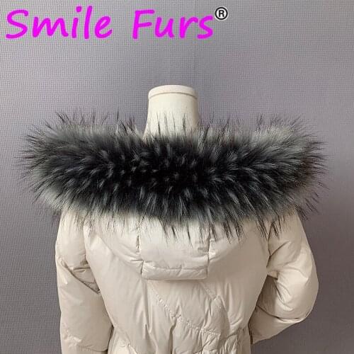 Faux Raccoon Fur Collar Scarf