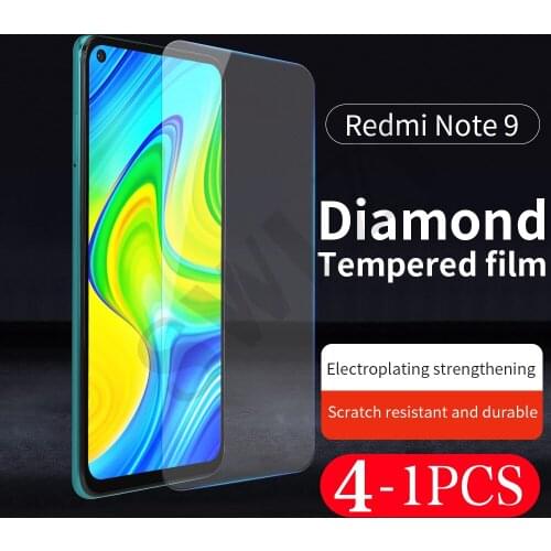 4-1Pcs tempered glass for Redmi 9 9i 9T 9A 9C 10X phone screen protector note 9T 9s 10 10s pro MAX protective film smartphone