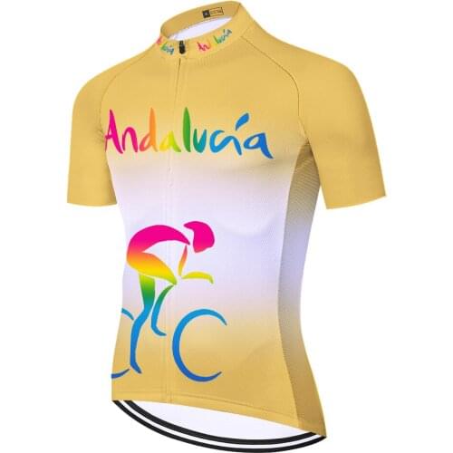 Andalucia Homme Equipacion Abbigliamento Maillot Camisa Jersey Mallots Camiseta Ciclismo Masculino Mallot Ciclismo Hombre Verano
