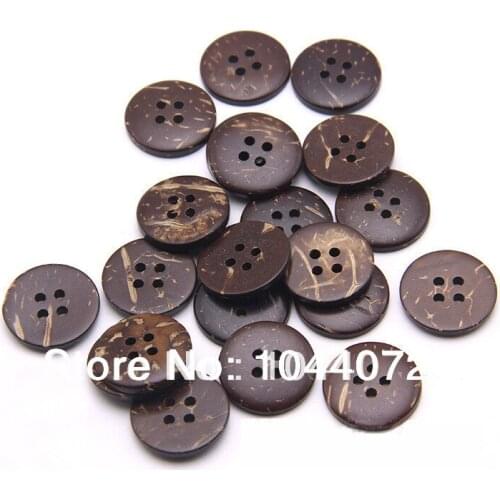 Free shipping 18mm decorative buttons for craft Corozo buttons coconut natural buttons