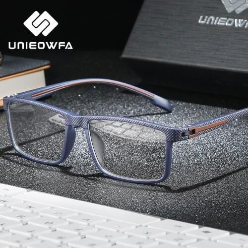 Bifocal Progressive Eyeglasses Men Optical Prescription Glasses Men Myopia Hyperopia Eyewear Anti Blue Light + Photochromic 1.74