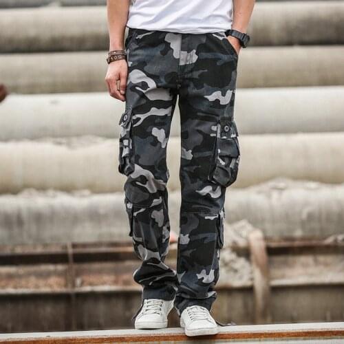 Free Shipping Men Pants 2018 New Arrival Men Fashion Camouflage Pants Casual Style Trousers Pant Men Big Size 30-44