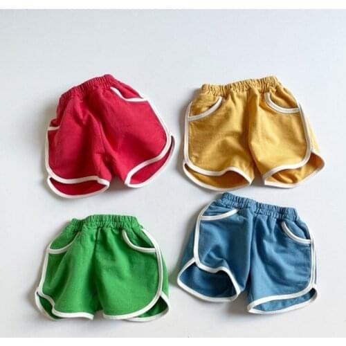 2021 Children Shorts New Summer Boys and Girls Comfortable Casual Relaxed Cotton Elastic Waist Korean Sports Shorts