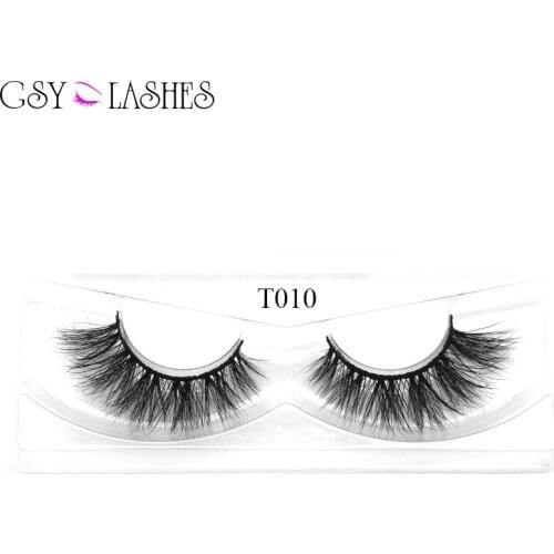 GSY Mink Eyelashes, Mink Lashes 3D Lashes Mink Fake Eyelashes Natural Look Short Lashes Mink 3D Fluffy Lashes(T10)