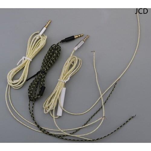HIFI Earphone line Repair 3.5mm 3pole 4pole plug Jack DIY Earphone Audio Cable Controller Repair Replacement Headphone Wire