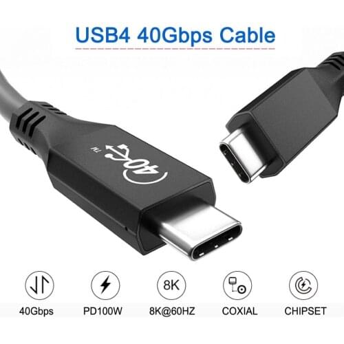 Chenyang Thunderbolt USB-C TypeC Male to Thunderbolt USB-C TypeC Male USB4 Cable Compatible with Thunderbolt3/4 USB-IF Certified