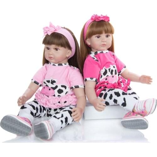 Handmade 24 Inch Reborn toddler Baby Girl princess Dolls Cloth Body Stuffed 60 cm Truly Like bebe reborn lol doll gift