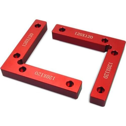 90 Degree Positioning Squares, 120x120 Aluminium Alloy Right Angle Clamps Woodworking Carpenter Tool for Cabinets Drawers