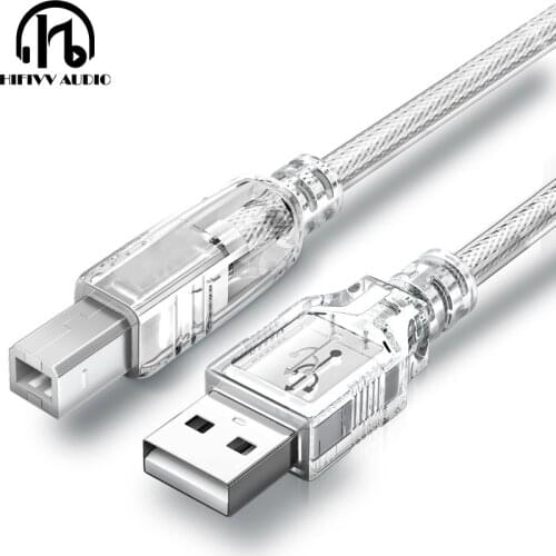High-quality USB Data cable of Audio Amplifier DAC print line with double magnetic ring shield