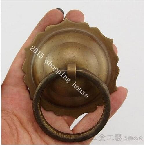 Chinese style 7.5CM copper handle knocker copperhandle Chinese antique handle door handle of Ming and Qing Dynasties