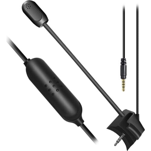 3.5mm Plug Boom Microphone Cable For BoseQuietComfort 35 II & QC35 Headphones With Mute Switch For PC Laptop PS4 PS5 Everywhere