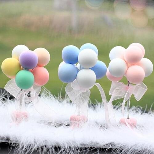 Mini Resin Balloon Figurine Miniature Figurines Birthday Party Dessert Cake Decoration Tools Desktop Ornament Craft Home Decor