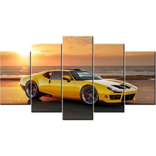 Modular Pictures Wall Art HD Prints 5 Pieces De Tomaso Pantera Supercar Canvas Painting Home Bedside Decor Poster