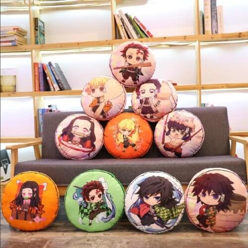 Devils Blade Two Dimension Anime Peripheral Cushion Pillow Demon Slayer Kimetsu No Yaiba Nezuko Tanjirou Stuffed Plush Doll Toy