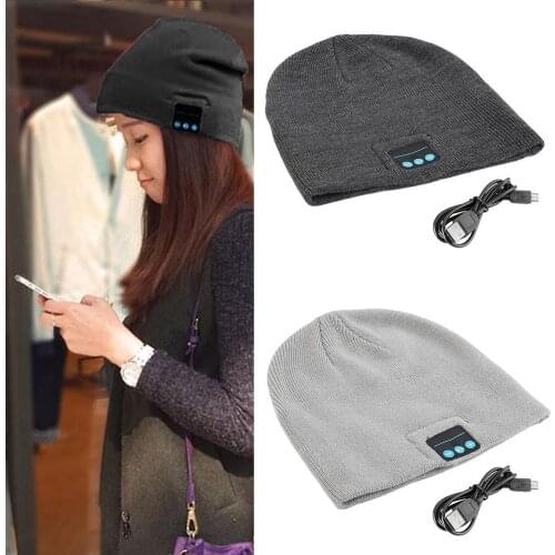 New Arrival Wireless Hat Winter Warm Beanies With V3.0+ EDR Music Hat Skullies Unisex Cool Knitted Cap Hot