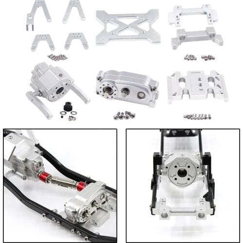 1/10 RC Upgrade Metal Transfer Case for Axial SCX10 SCX10 II 90046 DIY Parts