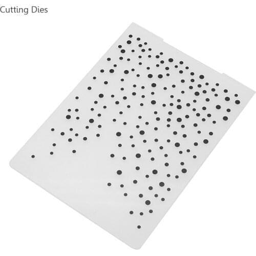 2019 Big Round Dots Plastic Embossing Folder For Scrapbook DIY Album Card Making Plastic Template Stamp Paper Crafts Decoration