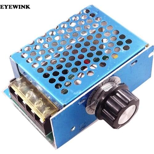 4000W 220V Ajuste SCR Voltage Regulator Controle de Velocidade Do Motor Dimmer Termostato